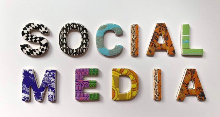 assorted-color social media signage